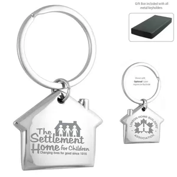 House shaped metal keyholder